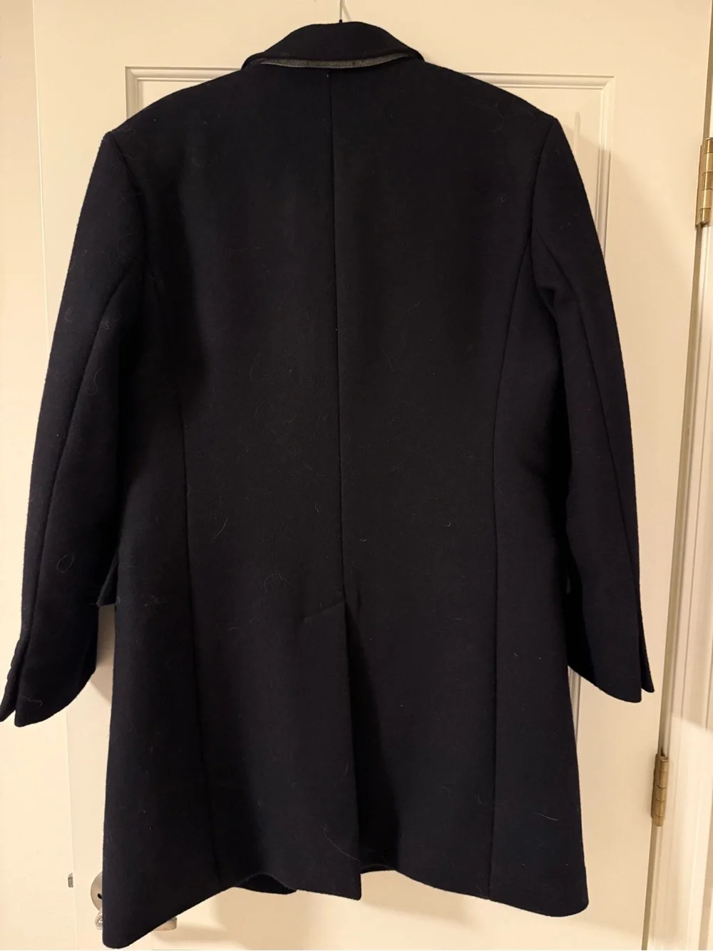 J. Crew Navy Blue Peacoat with Quilted Lining